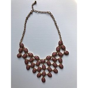 Desert Taupe Bib Necklace